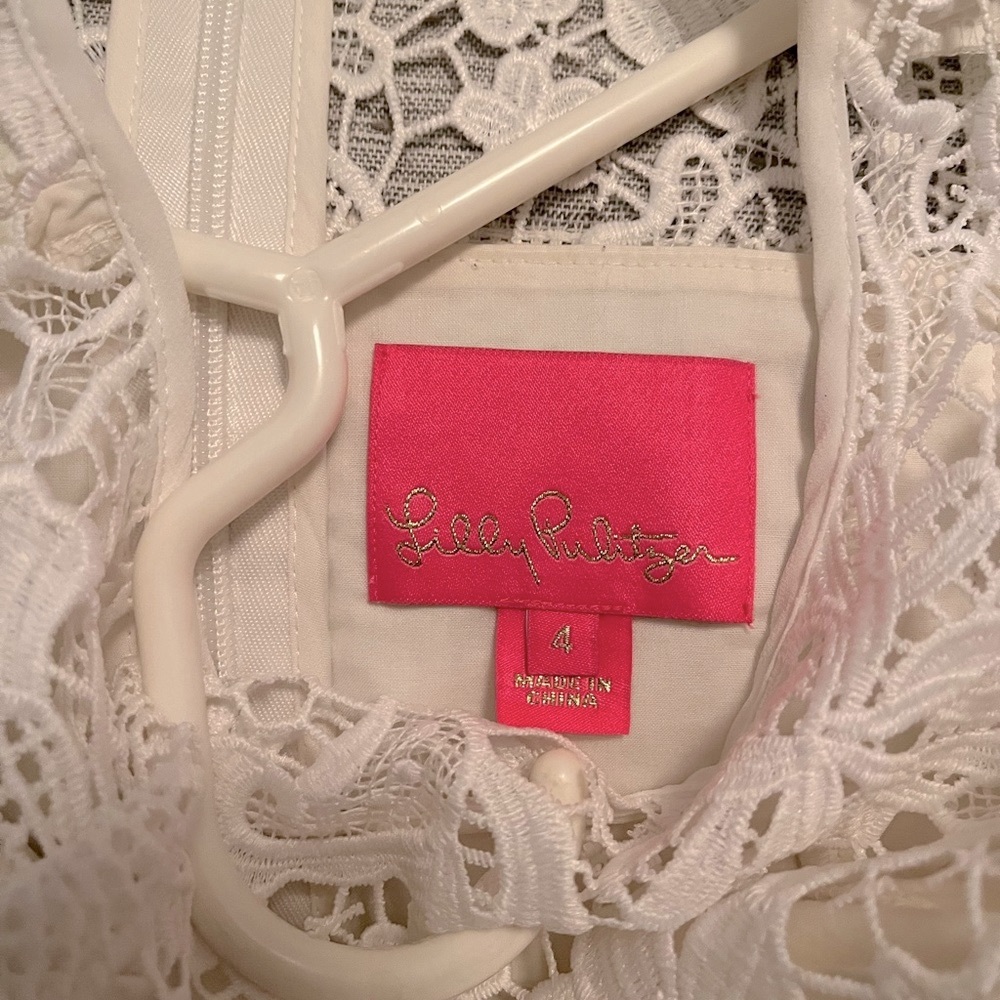 Lily Pulitzer White Lace Dress
